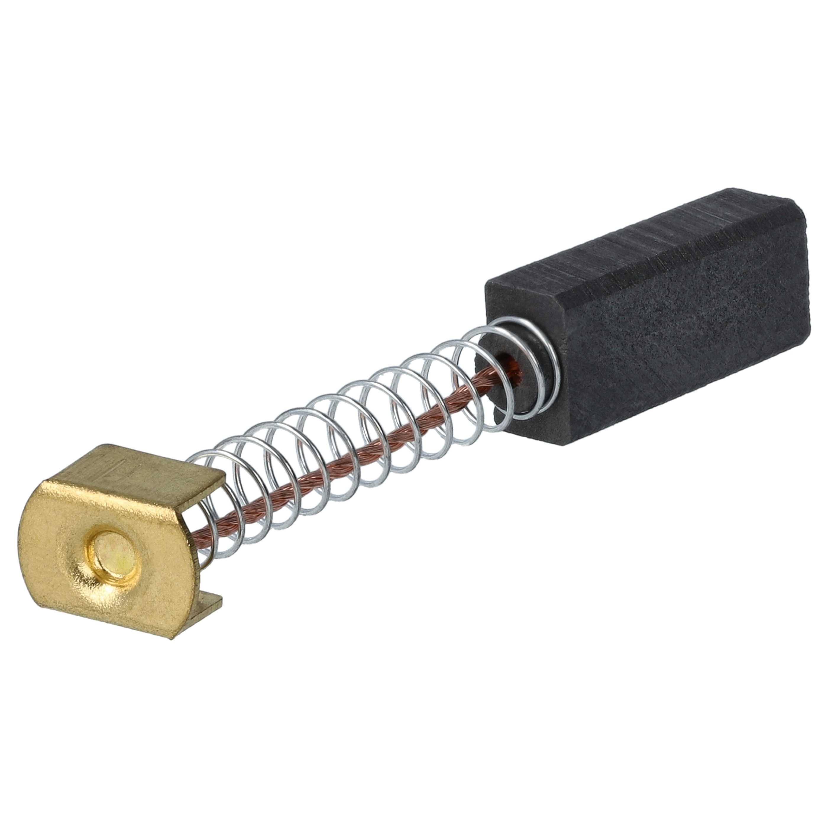 Eine metallische und federnde Komponente mit einer Goldbasis und dunkler Spitze, häufig in elektrischen Anwendungen für Leitungszwecke verwendet.