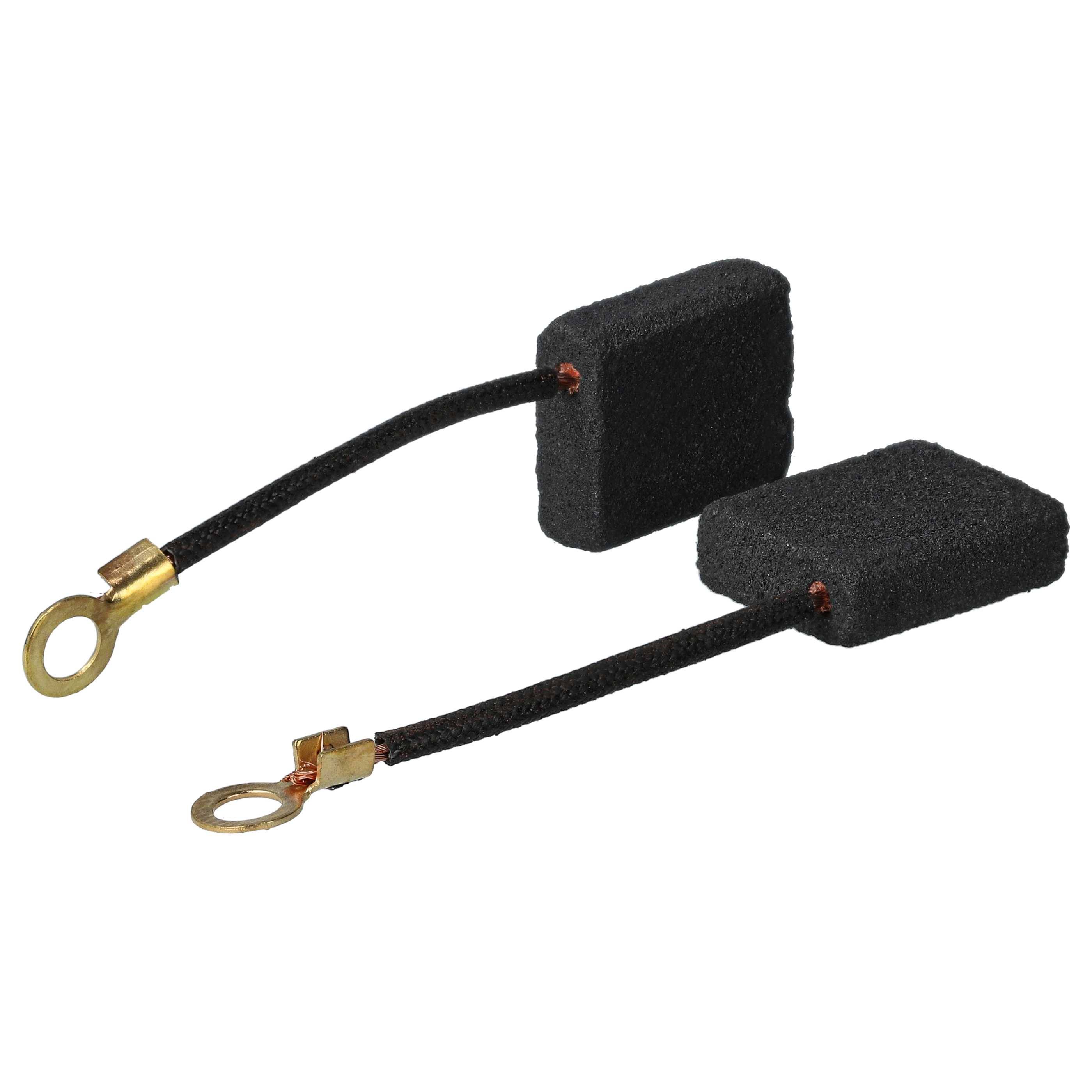 vhbw 2x Kohlebürste 6,3 x 15,9 x 20,2 mm kompatibel mit DUSS DIA 400 W Bohrmaschine