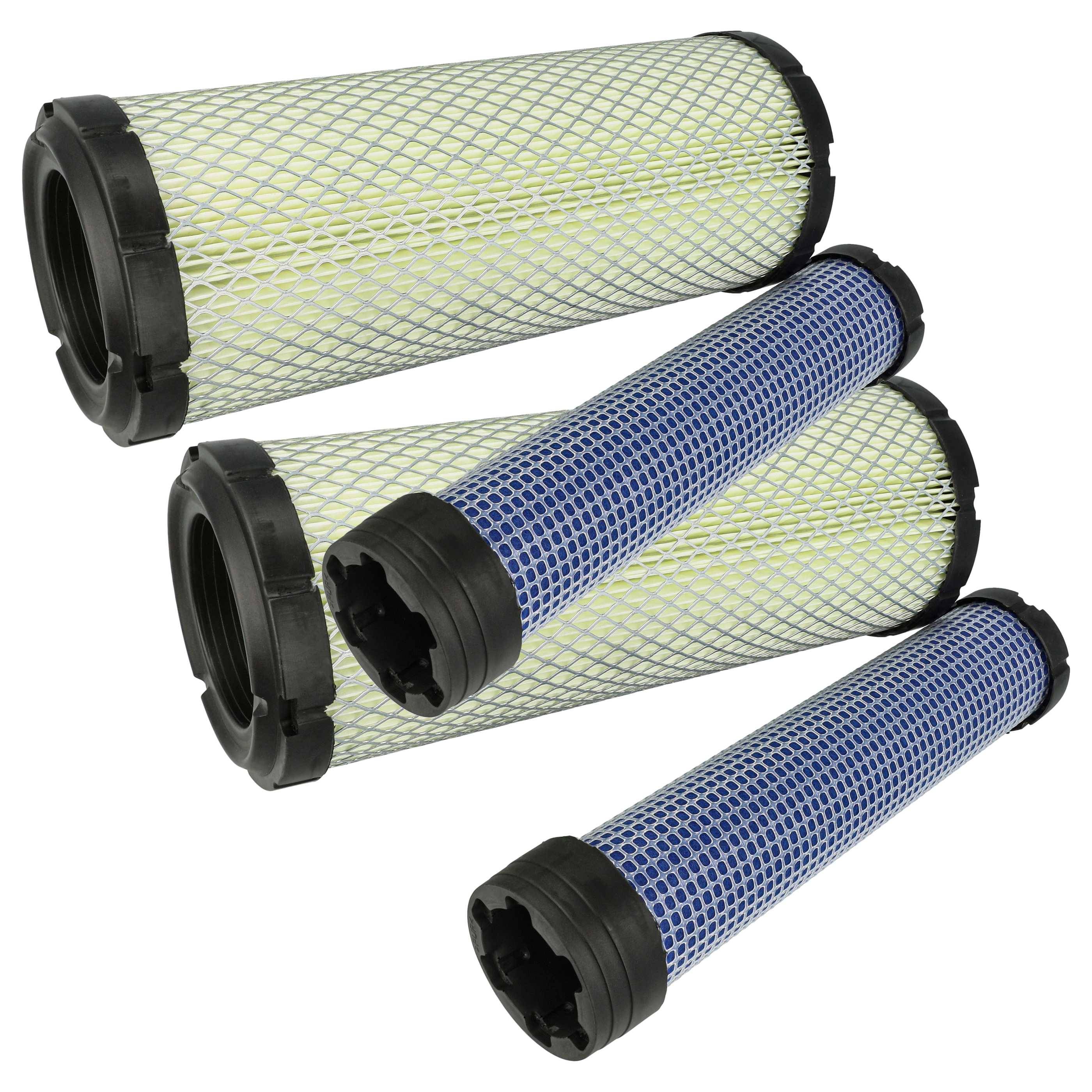 vhbw 2x Innenfilter, 2x Außenfilter kompatibel mit Bobcat 325 D 1703 SN 5140 13001, 325 G, 325 SN 11001, 325 D, 328 Baumaschine
