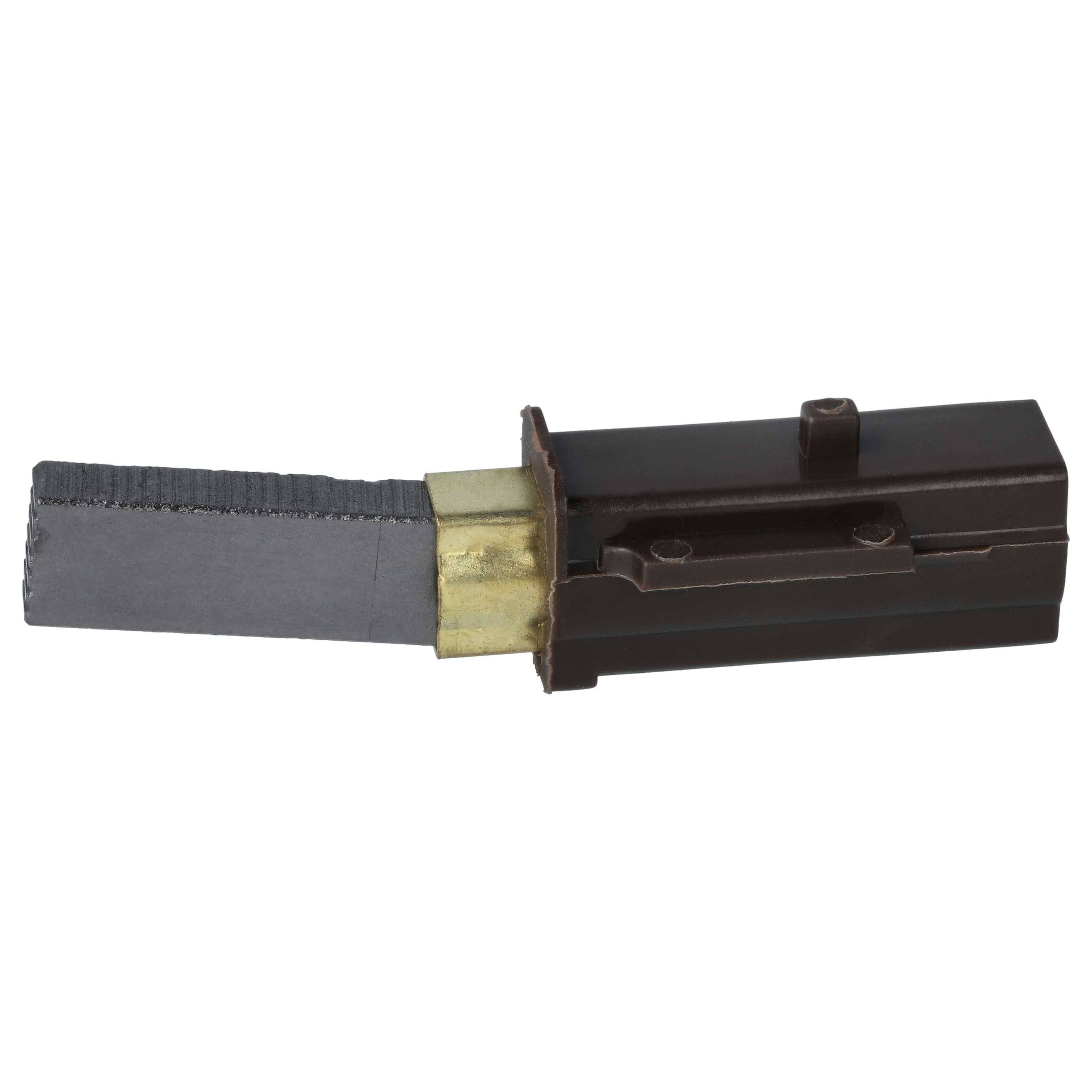 vhbw 2x Kohlebürste kompatibel mit Unelvent Saphir 600, Saphir 600N, Saphir 300 Zentralstaubsauger