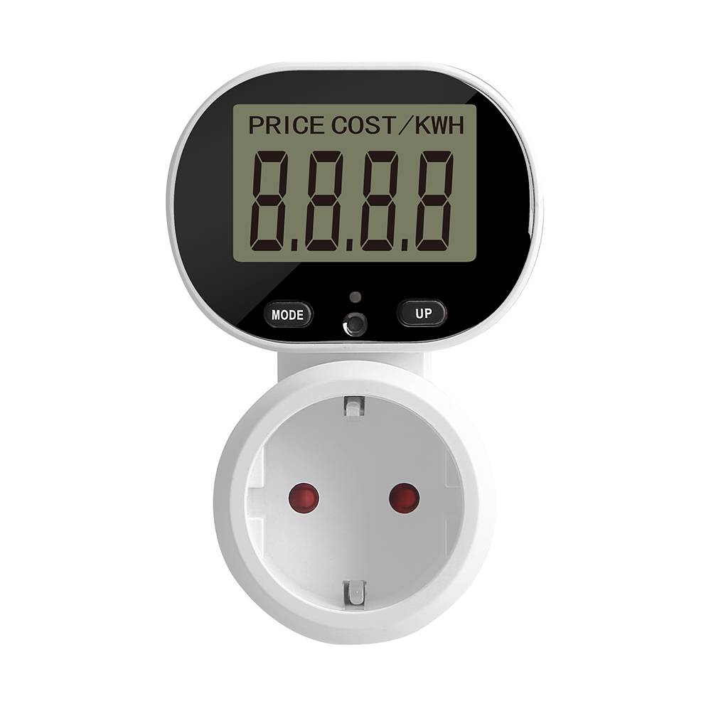 Stromzähler für Steckdose mit Dual Tarif Modus 230V 50Hz