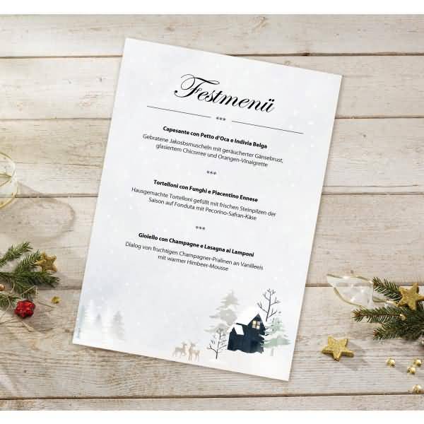 Weihnachtspapier A4 90g 25 Blatt Cozy Christmas Watercolor