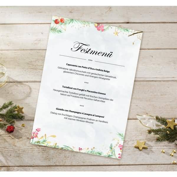 Weihnachtspapier A4 90g 25 Blatt Christmas Magic Watercolor