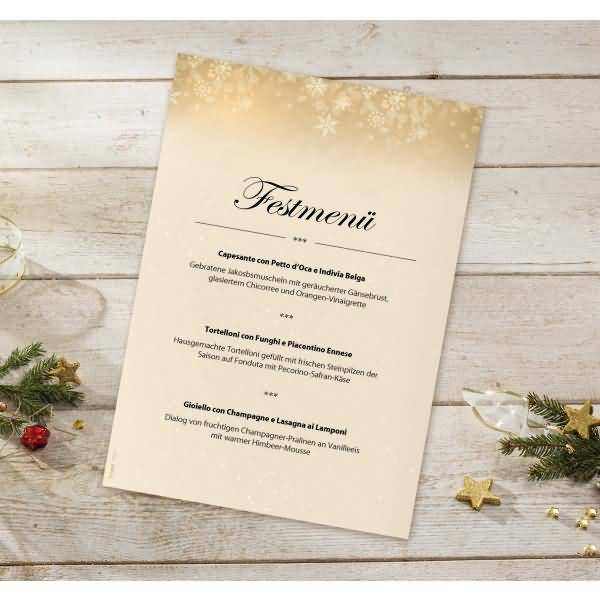 Weihnachtspapier A4 90g 25 Blatt Golden Christmas Night