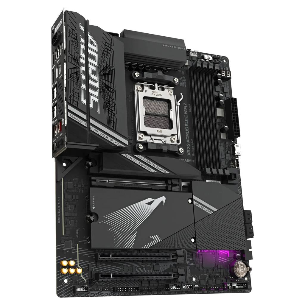 Gigabyte AORUS X870 ELITE WIFI7 - Motherboard - ATX - Socket AM5 - AMD X870 Chipsatz - USB-C 3.2 Gen 2x2, USB4, USB 3.2 Gen 1, USB 3.2 Gen 2 - 2.5