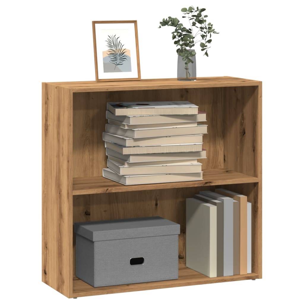 vidaXL Bücherregal Artisan-Eiche 80x30x77 cm Holzwerkstoff