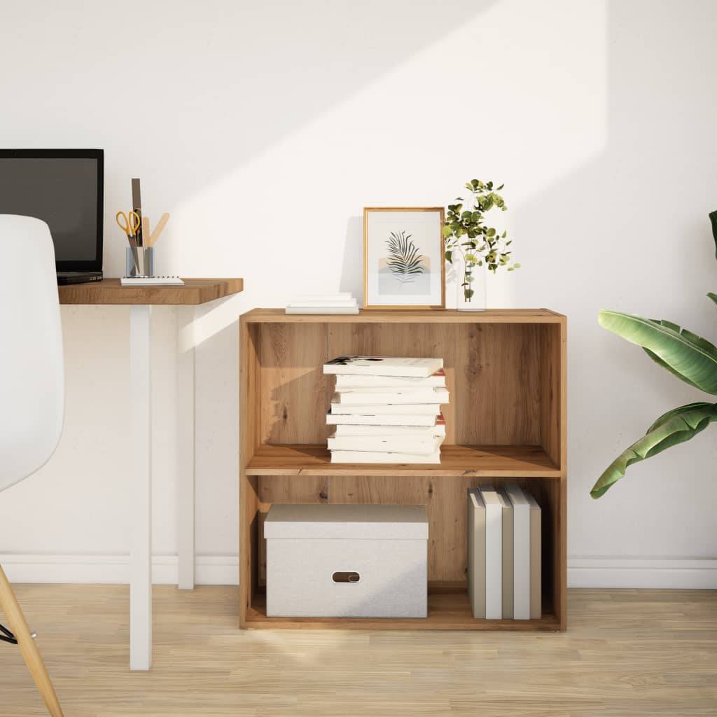 vidaXL Bücherregal Artisan-Eiche 80x30x77 cm Holzwerkstoff