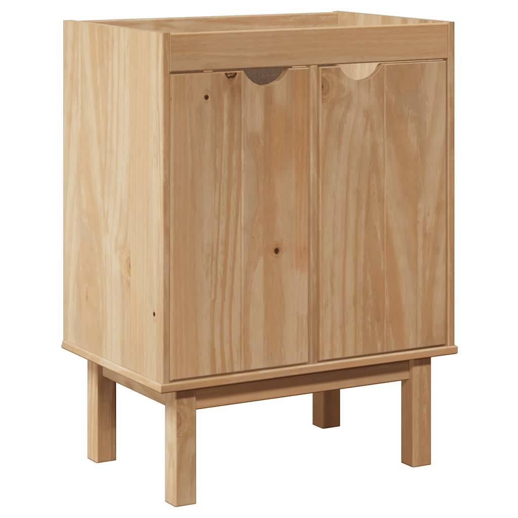 vidaXL Waschbeckenschrank OTTA 59x40x80 cm Massivholz Kiefer