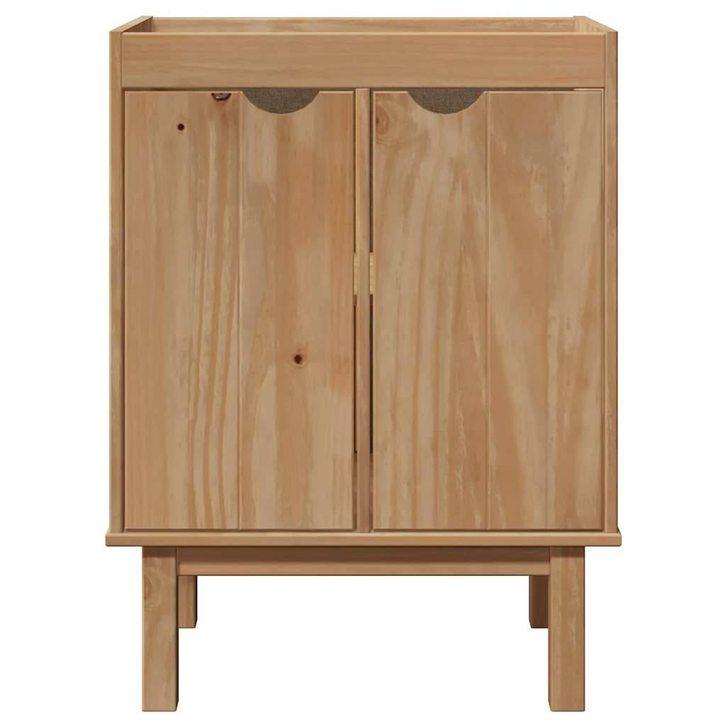 vidaXL Waschbeckenschrank OTTA 59x40x80 cm Massivholz Kiefer