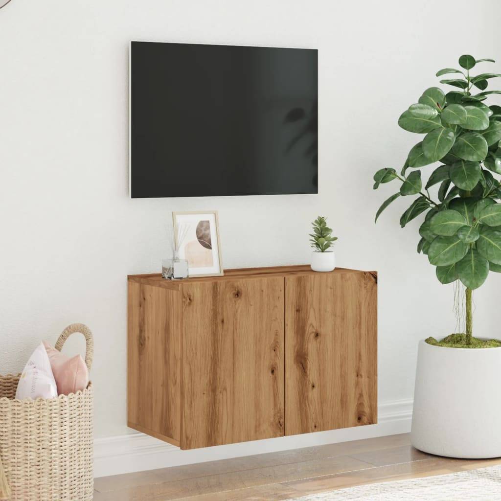 vidaXL TV-Wandschrank Artisan-Eiche 60x30x41 cm