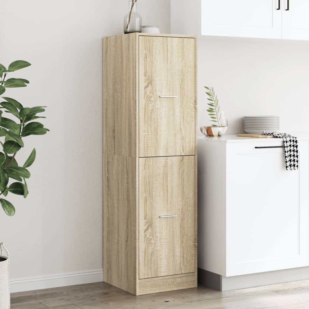 vidaXL Apothekerschrank Sonoma-Eiche 40x41x144,5 cm Holzwerkstoff
