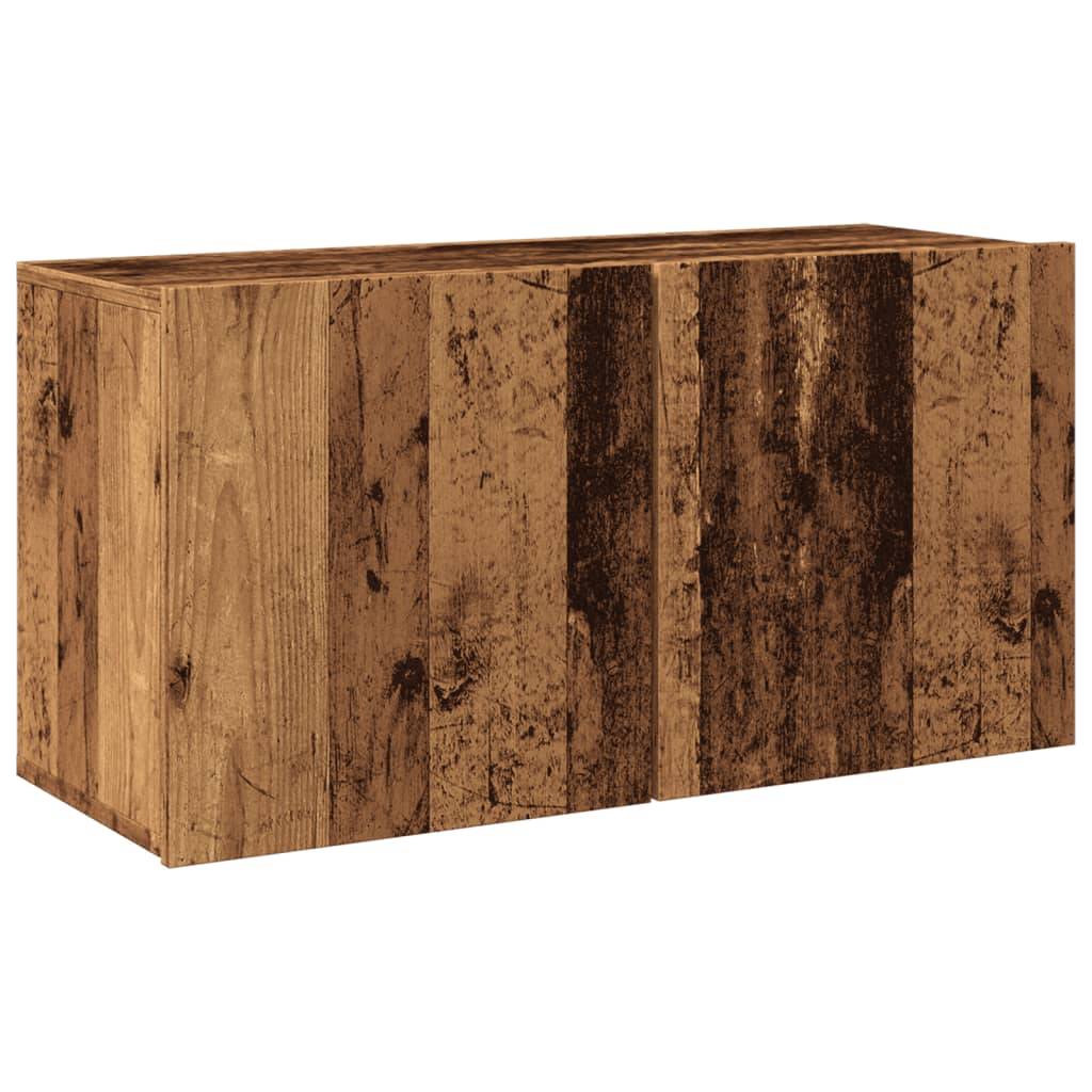 vidaXL TV-Wandschrank Altholz-Optik 80x30x41 cm