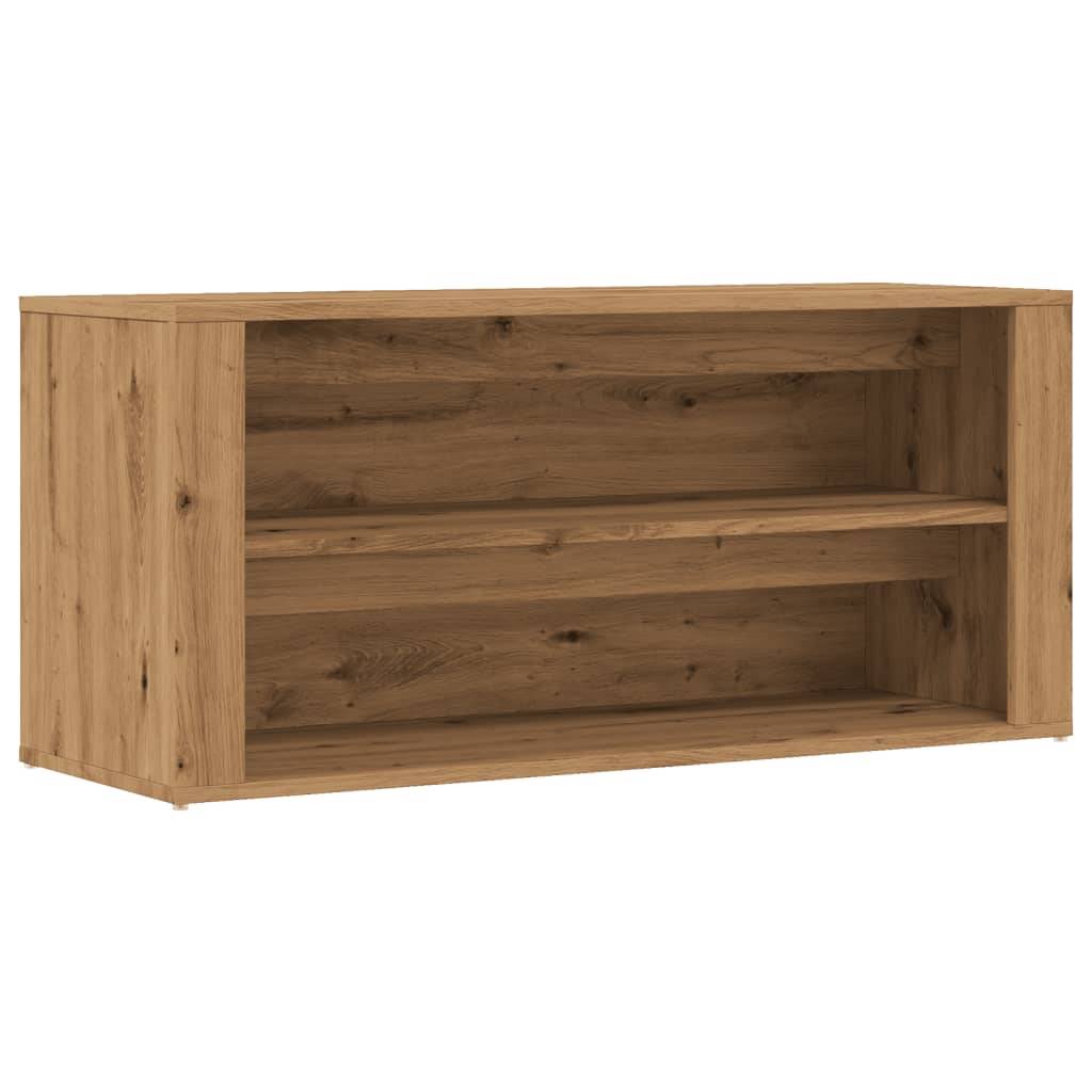 vidaXL Schuhbank Artisan-Eiche 100x35x45 cm Holzwerkstoff