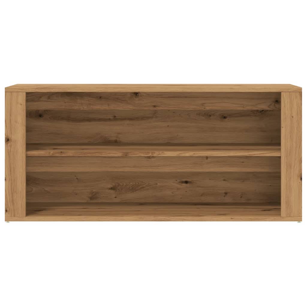 vidaXL Schuhbank Artisan-Eiche 100x35x45 cm Holzwerkstoff