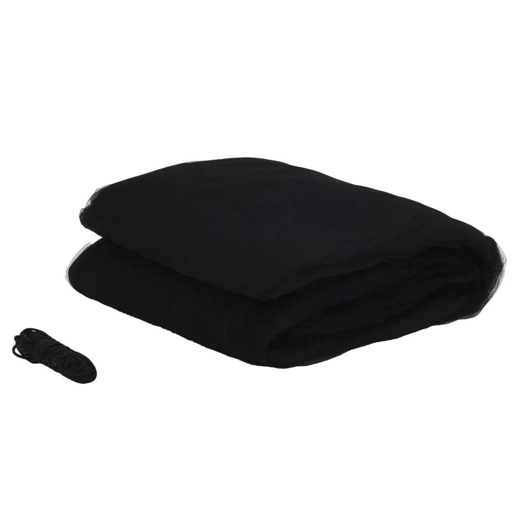 vidaXL Moskitonetz für Sonnenschirm 220 Mesh Schwarz Φ330x250 cm