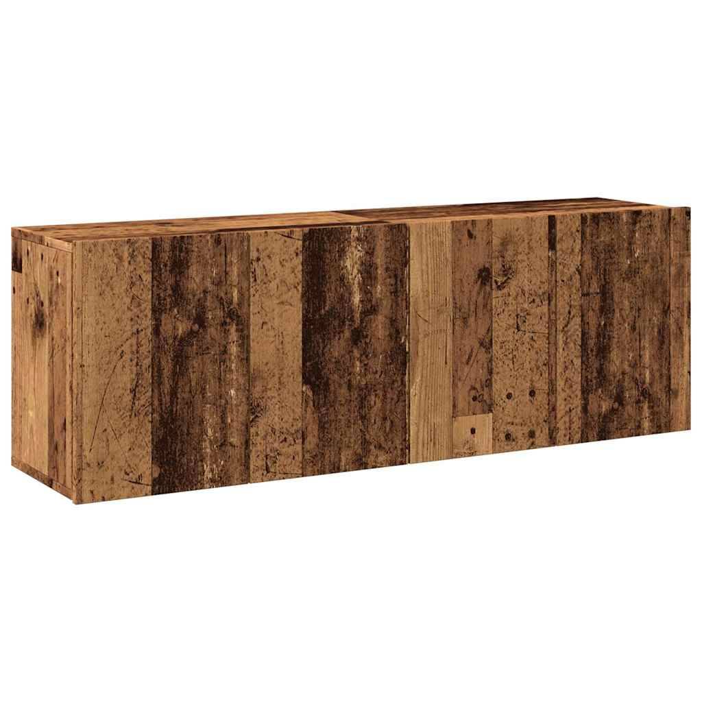 vidaXL TV-Wandschränke 2 Stk. Altholz-Optik 60x30x41 cm