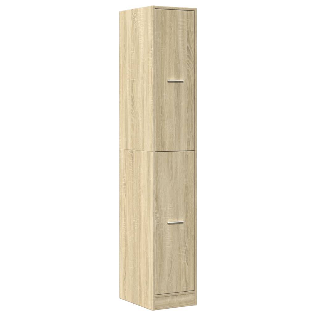 vidaXL Apothekerschrank Sonoma-Eiche 30x41x174,5 cm Holzwerkstoff