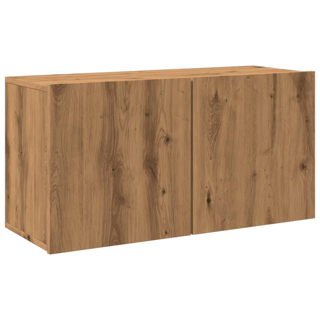 vidaXL TV-Wandschrank Artisan-Eiche 80x30x41 cm