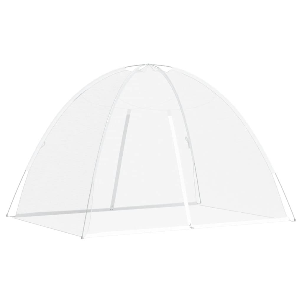 vidaXL Moskito-Netzzelt Mongolisch 220 Mesh Weiß 200x150x140 cm
