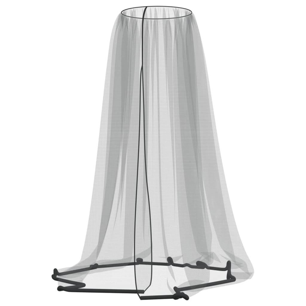 vidaXL Moskitonetz für Sonnenschirm 220 Mesh Schwarz Φ330x250 cm