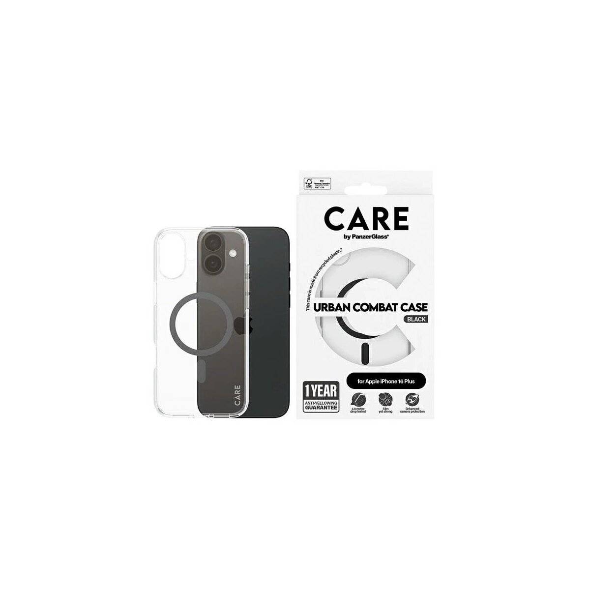 CARE by PanzerGlass Flagship Case kompatibel mit iPhone 16 Plus 6,7"