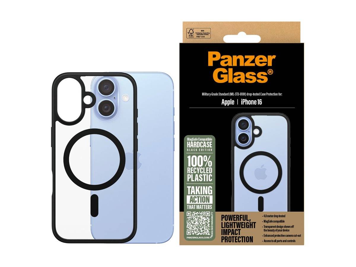 PanzerGlass HardCase - Hintere Abdeckung für Mobiltelefon - kompatibel mit MagSafe - Thermoplastisches Polyurethan (TPU)