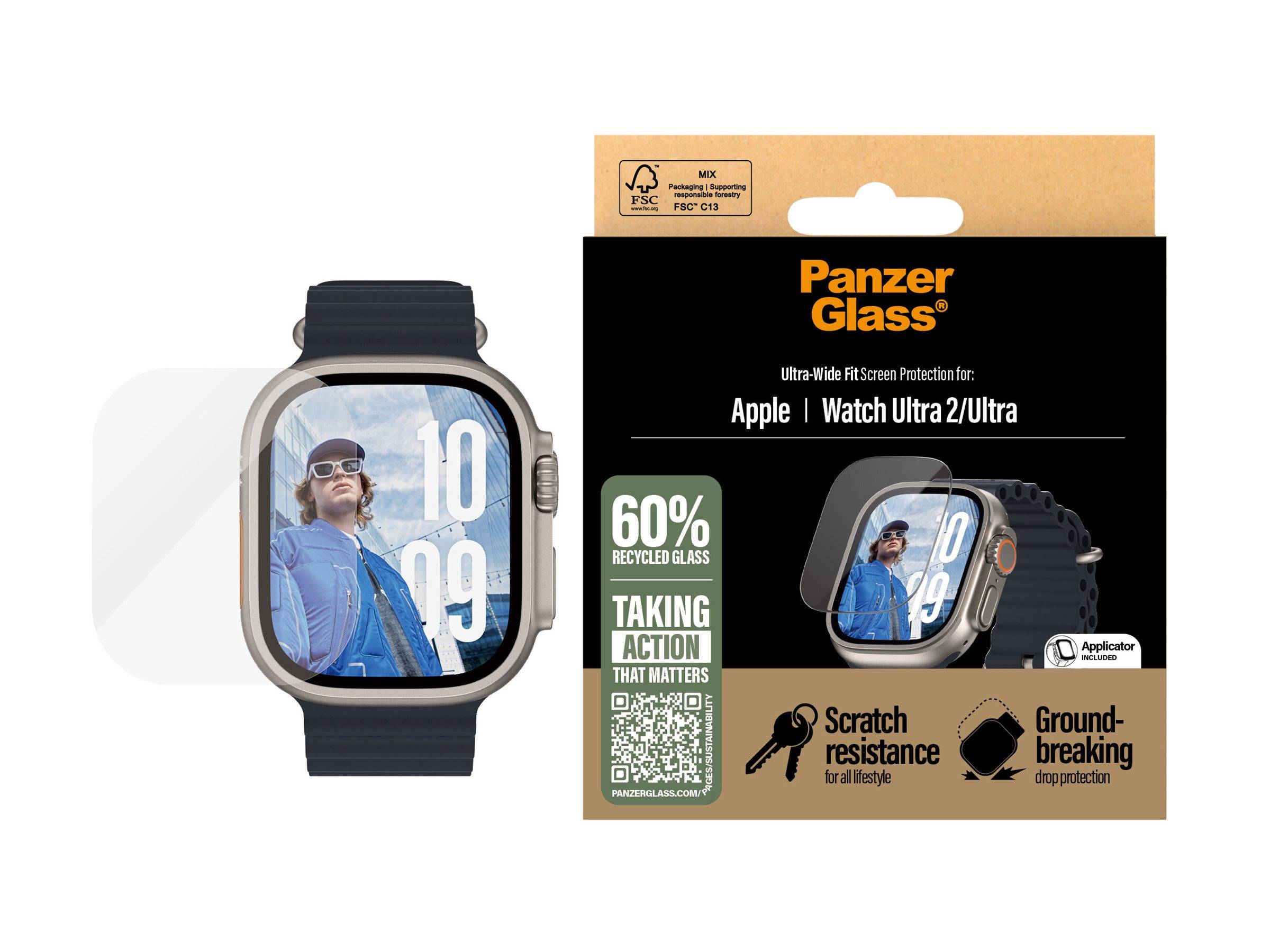 PanzerGlass - Bildschirmschutz für Smartwatch