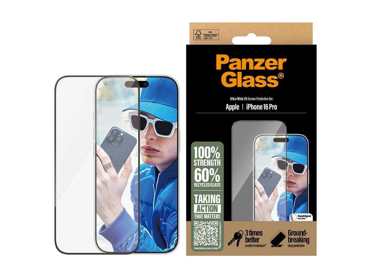 PanzerGlass - Bildschirmschutz für Handy - ultrabreite Passform