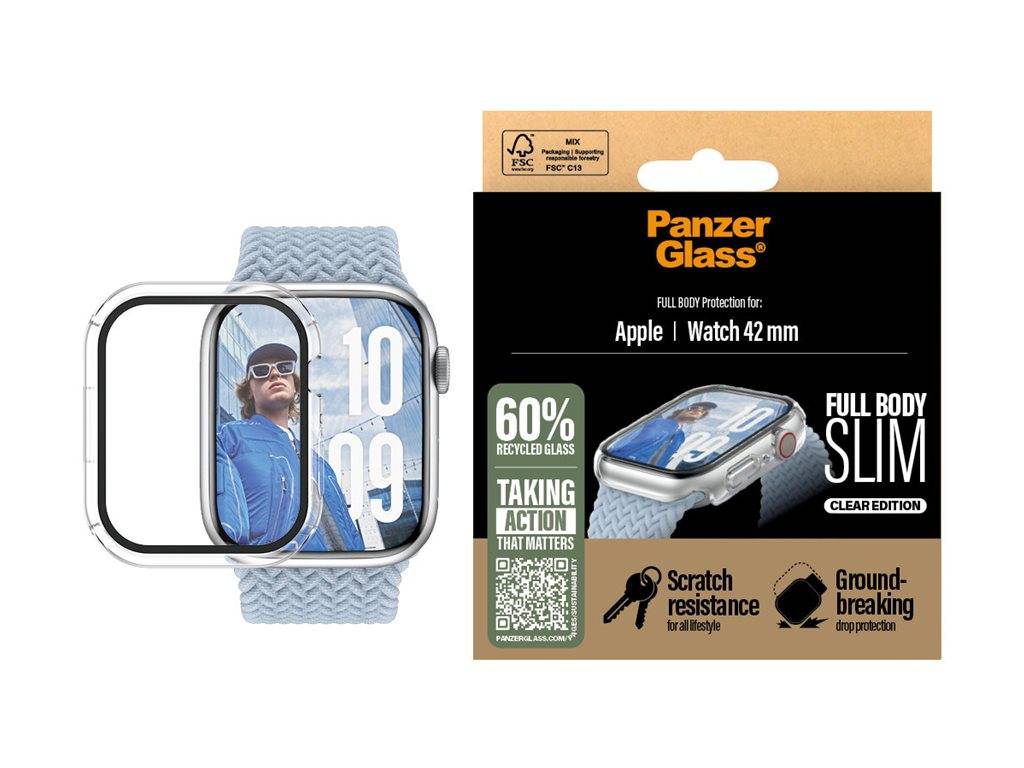 Schutzglass Snappie Ganzkörper- Apple Watch 10 42 mm transparent 3713