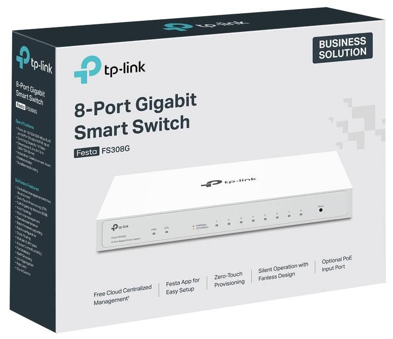 TP-LINK Festa FS308G V1 - Switch - Smart - 8 x 10/100/1000Base-T