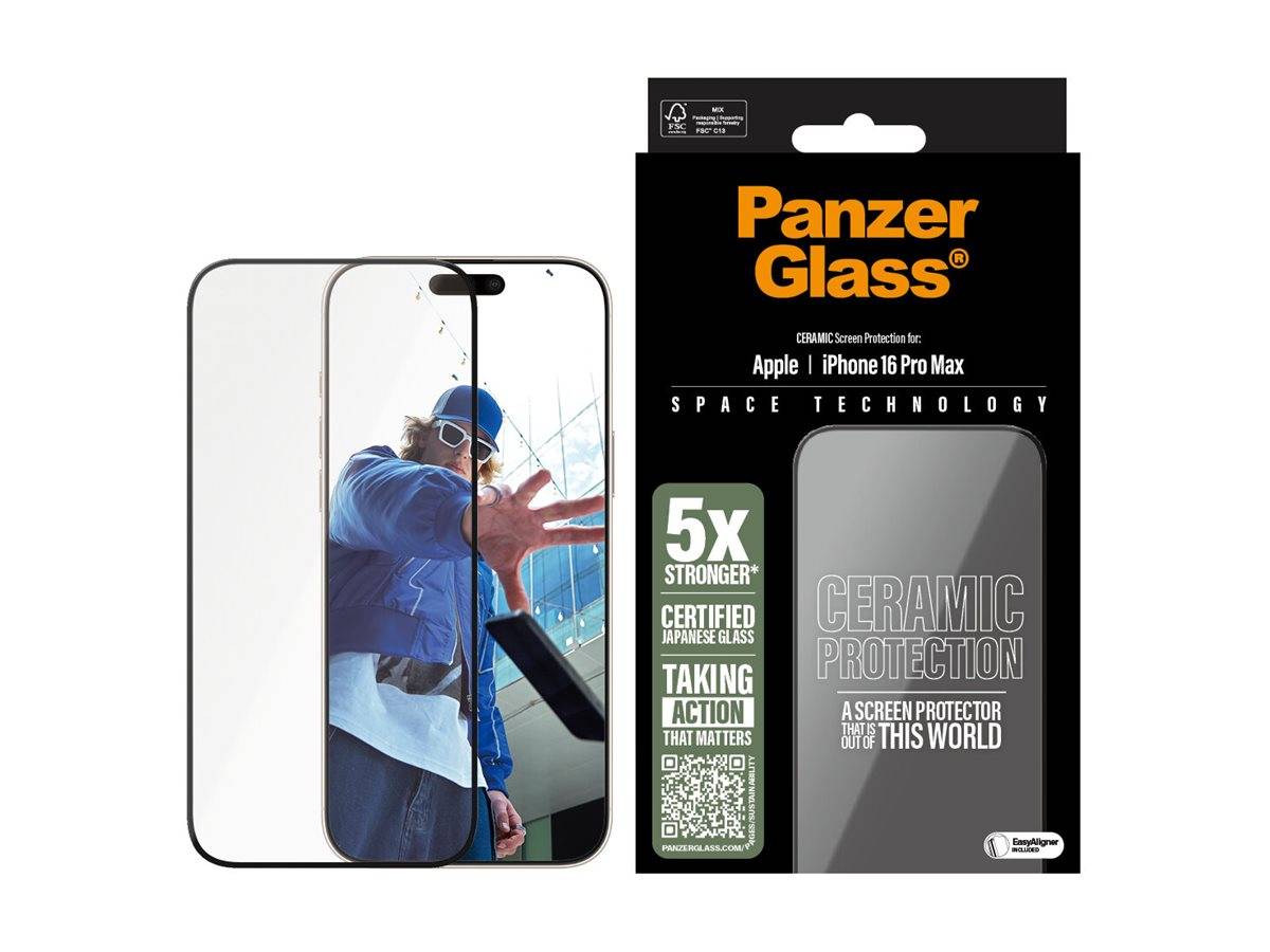 PanzerGlass - Bildschirmschutz für Handy - ultrabreite Passform