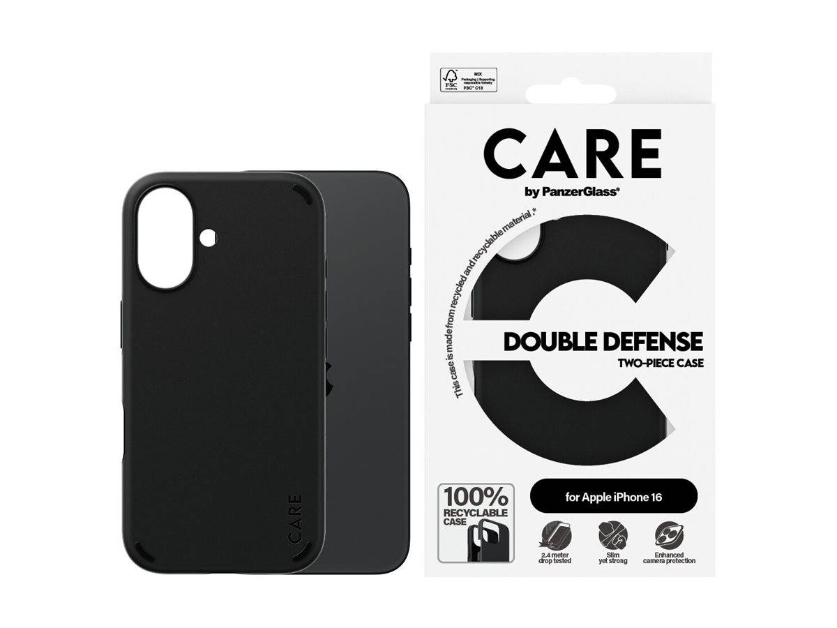 PANZERGLASS - CARE by PanzerGlass Double Defense - Hintere Abdeckung für Mobiltelefon - kompatibel mit MagSafe - Thermop