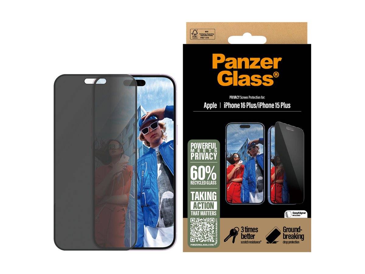PanzerGlass - Bildschirmschutz für Handy - ultrabreite Passform