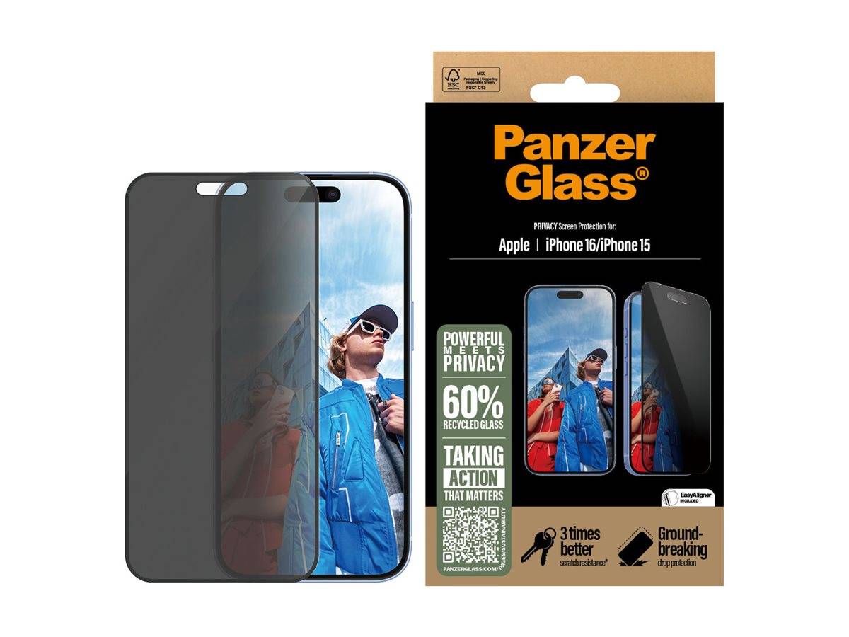 PanzerGlass - Bildschirmschutz für Handy - ultrabreite Passform