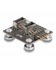 Delock USB 2.0 Adapter Pfostenbuchse zu 2 x intern Type-E Key A Buchse gewinkelt