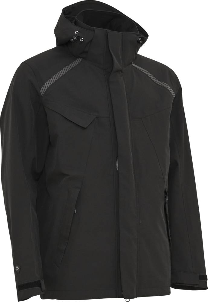 ELKA RAINWEAR 3-Lagen-Jacke mit Stretch 186101 Regenjacke Größe: Schwarz_S