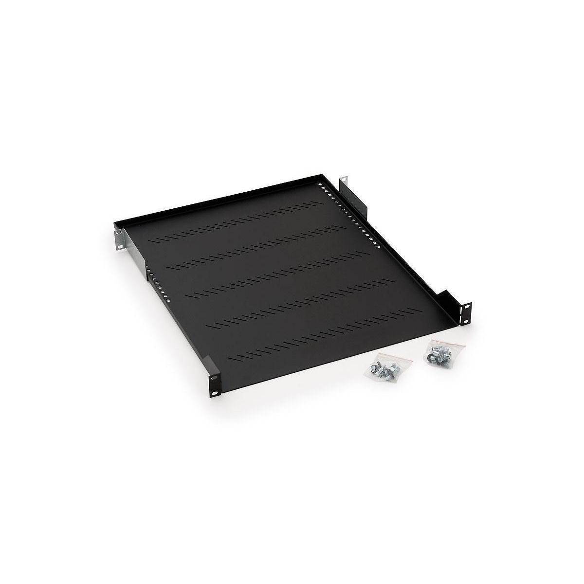 RAB-UP-350-A1 - 19" Fachboden gelocht, für Belastung 40 kg, 1HE350mm , schwarz