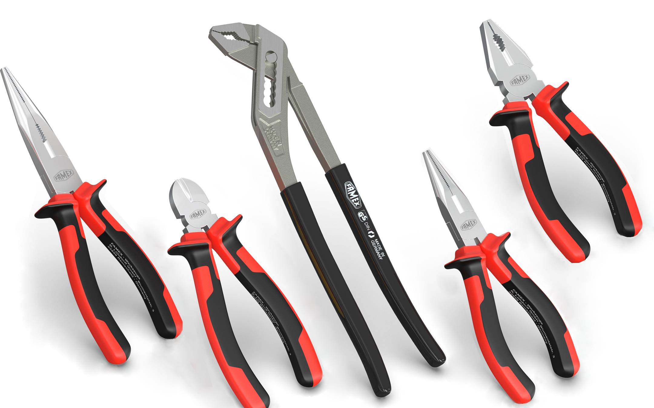 FAMEX 440-93 Profi Alu Werkzeugkoffer bestückt mit Werkzeug Set - Werkzeugkiste gefüllt - TOP Qualität