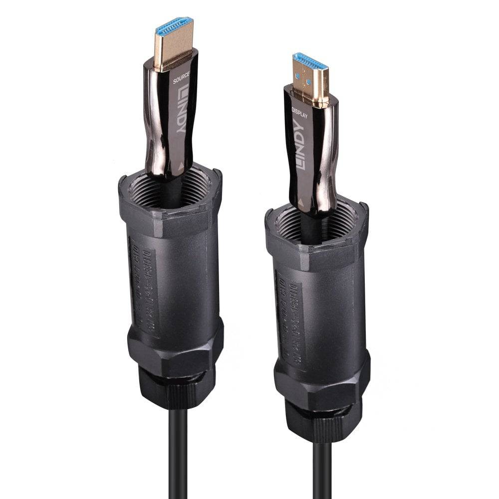 LINDY HDMI Fibre Optic Hybridkabel, gepanzert 8K60Hz 30m