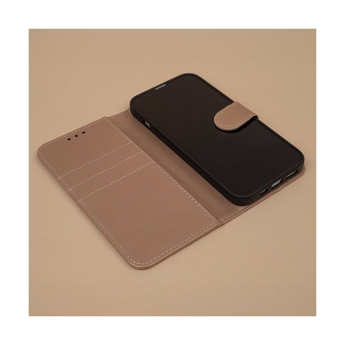 Smart Classic Magnet Hülle Standfunktion kompatibel mit iPhone 16 Plus Gold