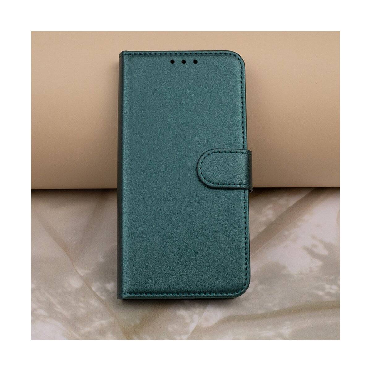 Smart Classic Magnet Hülle Standfunktion kompatibel mit iPhone 16 Plus Dunkelgrün