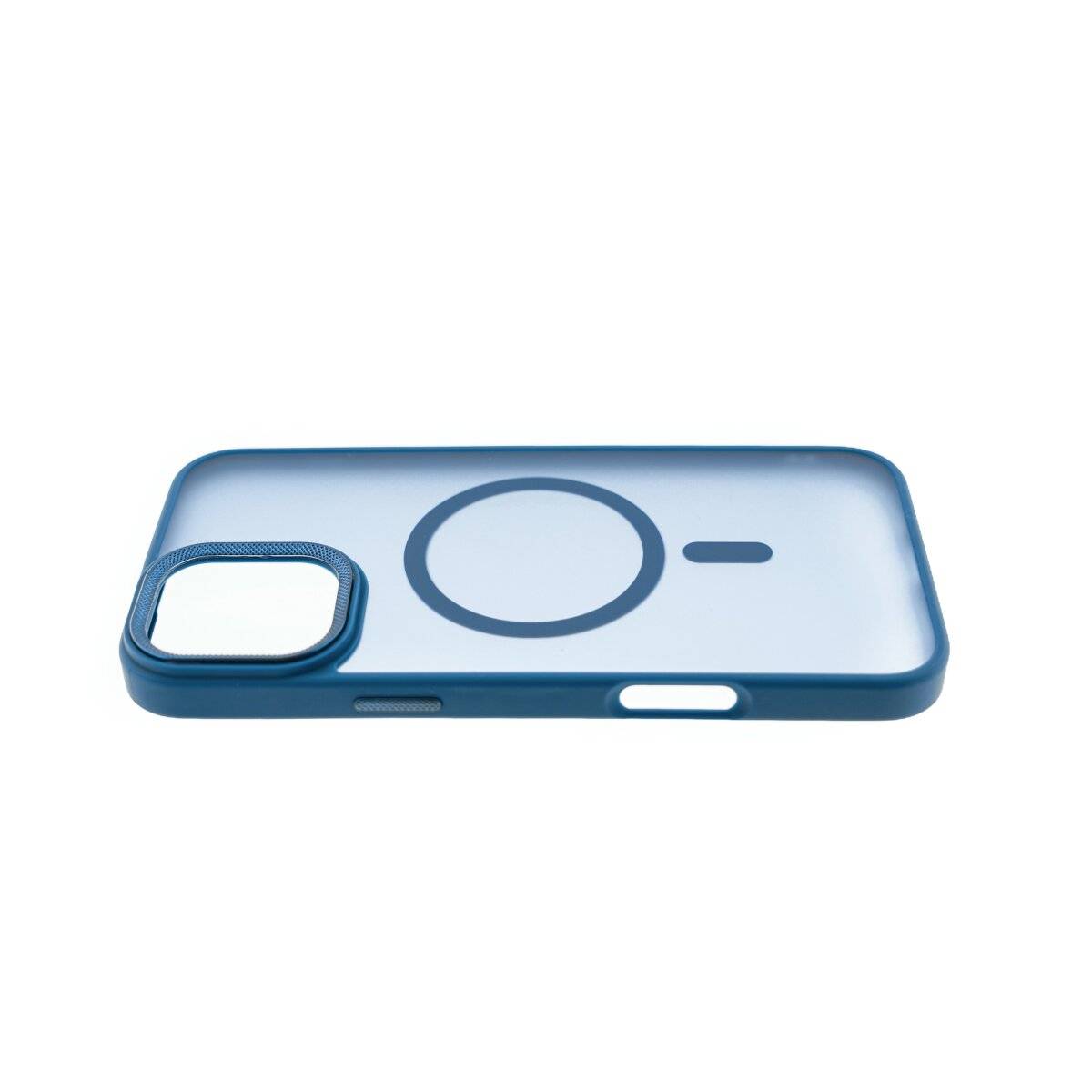 Roma Case MagSafe Matt-Transparente Hülle - Schlankes Design kompatibel mit iPhone 14 Pro Dunkelblau