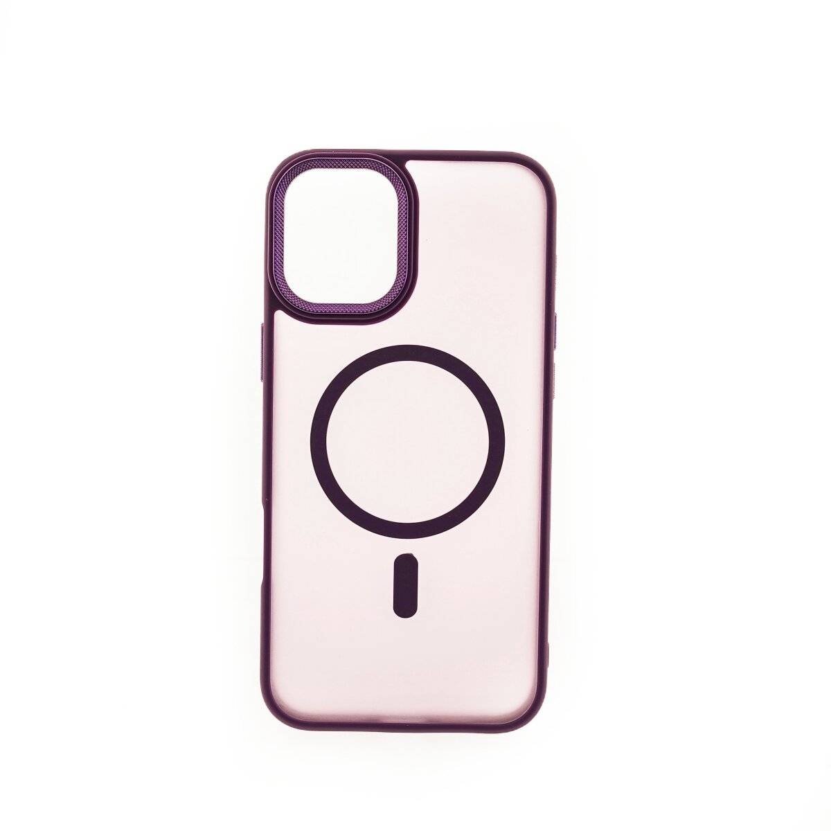 Roma Case MagSafe Matt-Transparente Hülle - Schlankes Design kompatibel mit iPhone 16 Lila