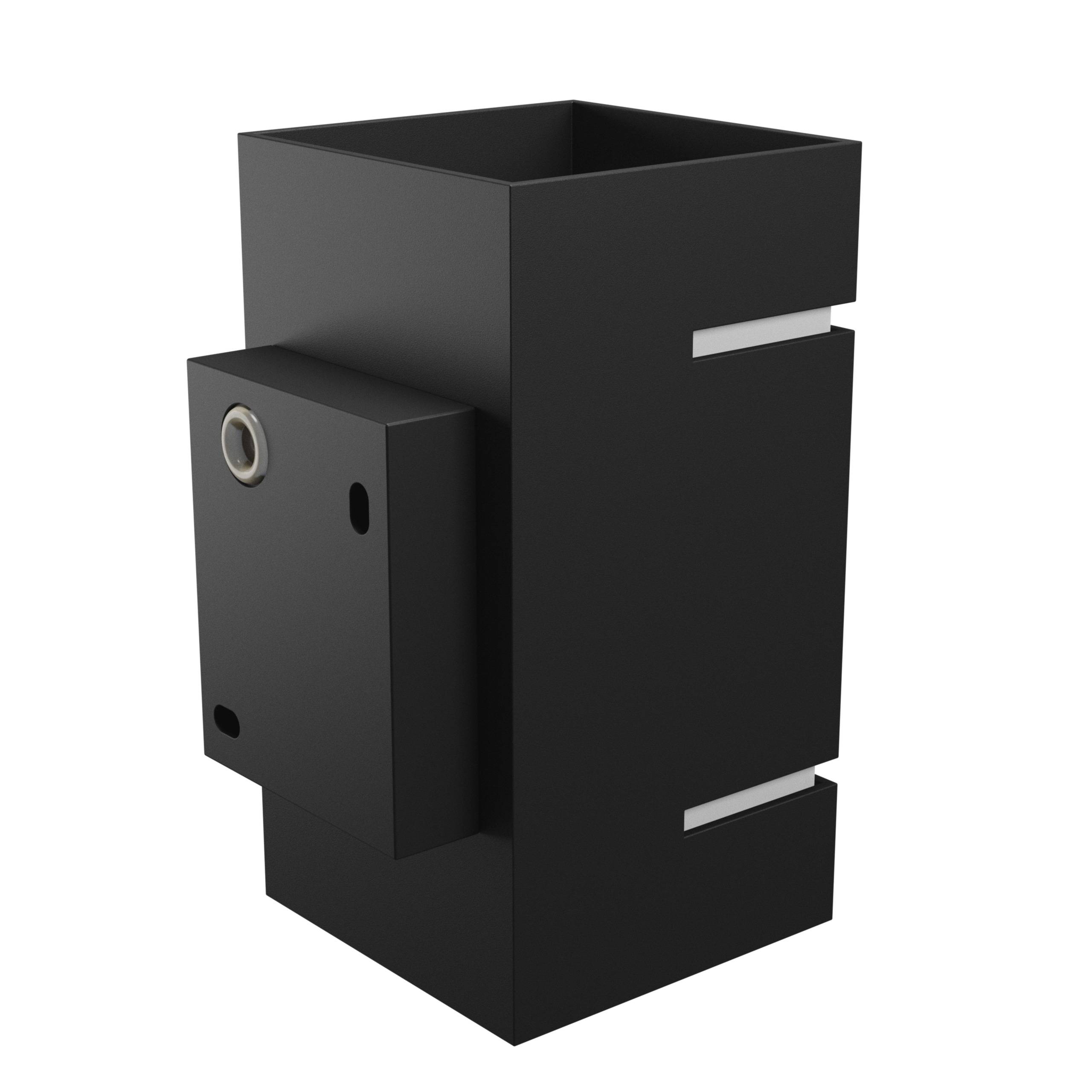 Spectrum LED Wandleuchte SQUALLA LUMO G9 IP20 Innenleuchte eckig schwarz Up & Down max. 6W