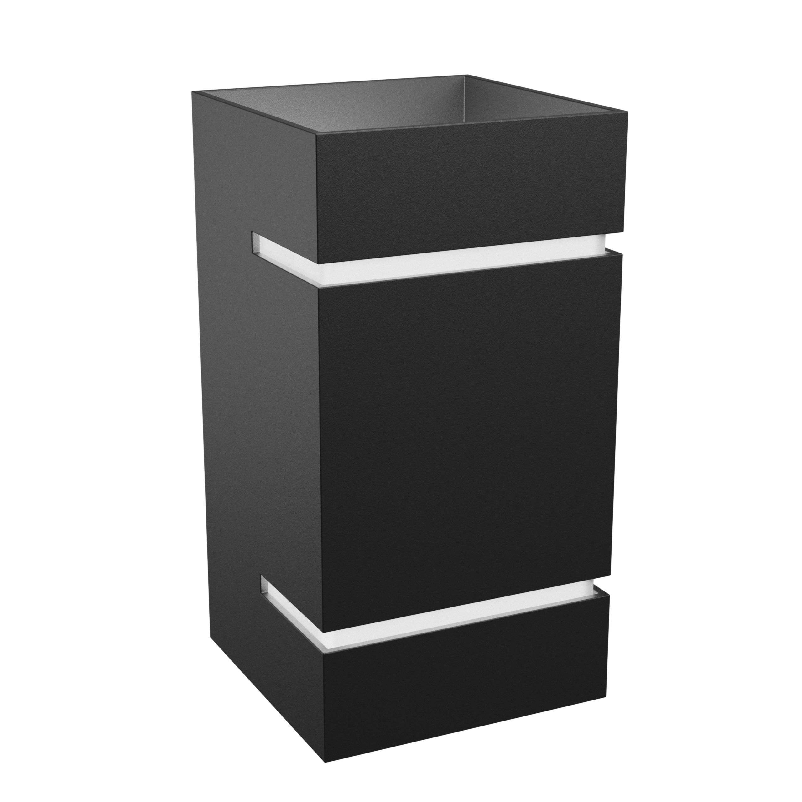 Spectrum LED Wandleuchte SQUALLA LUMO G9 IP20 Innenleuchte eckig schwarz Up & Down max. 6W