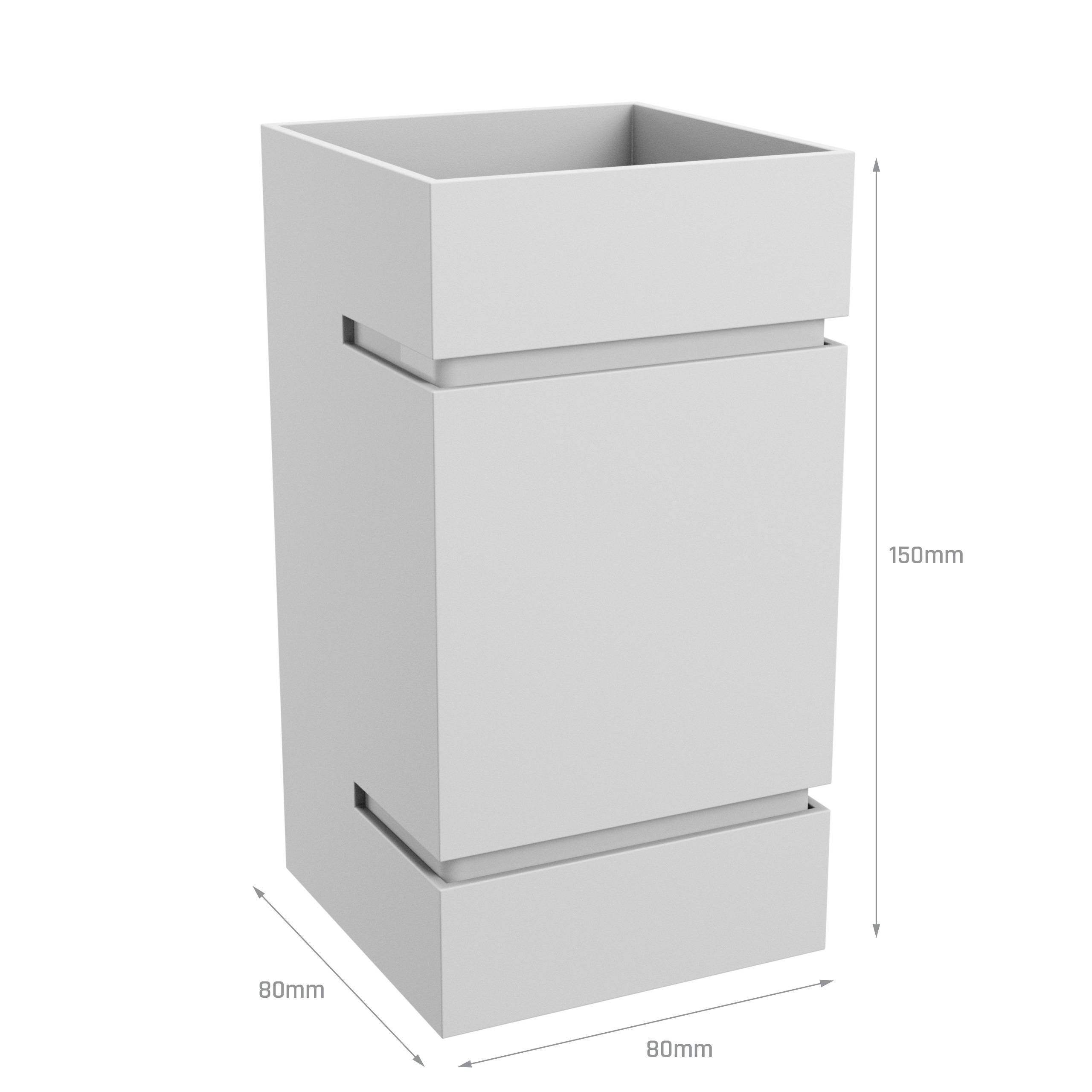 Spectrum LED Wandleuchte SQUALLA LUMO G9 IP20 Innenleuchte eckig weiß Up & Down max. 6W