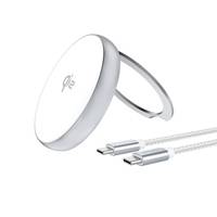 4smarts Qi2 Charger Kickstand. silber/wei