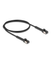 Delock RJ45 Slim Netzwerkkabel Cat.6A U/FTP winkelbar schwarz 1 m CAT 6a FTP 1 m Schwarz