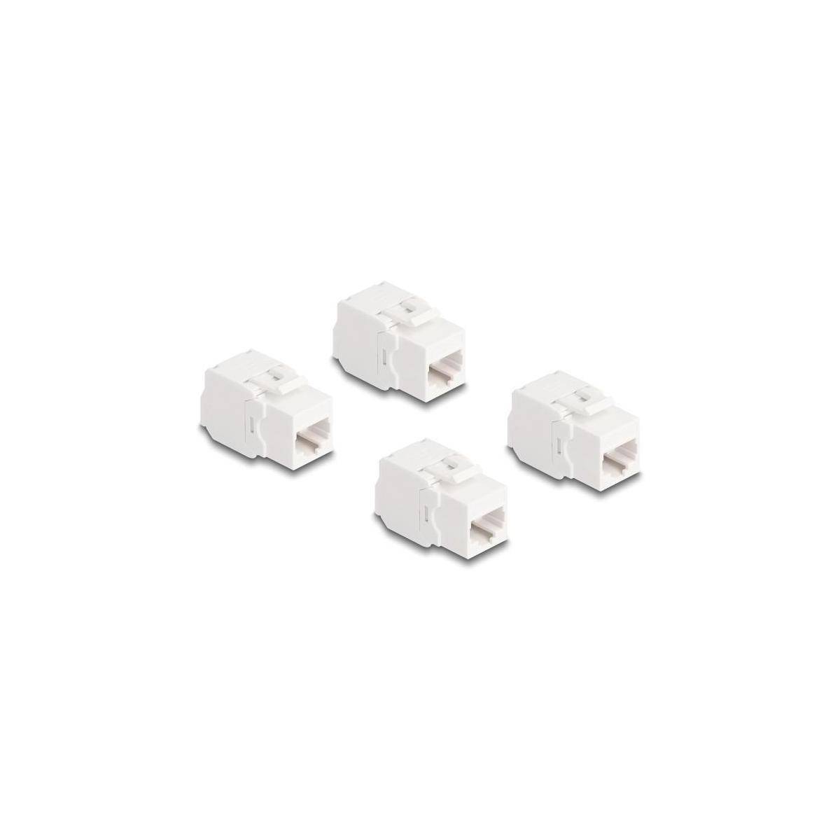 86051 - Keystone Modul RJ45 Buchse Cat.6A UTP 4 Stück