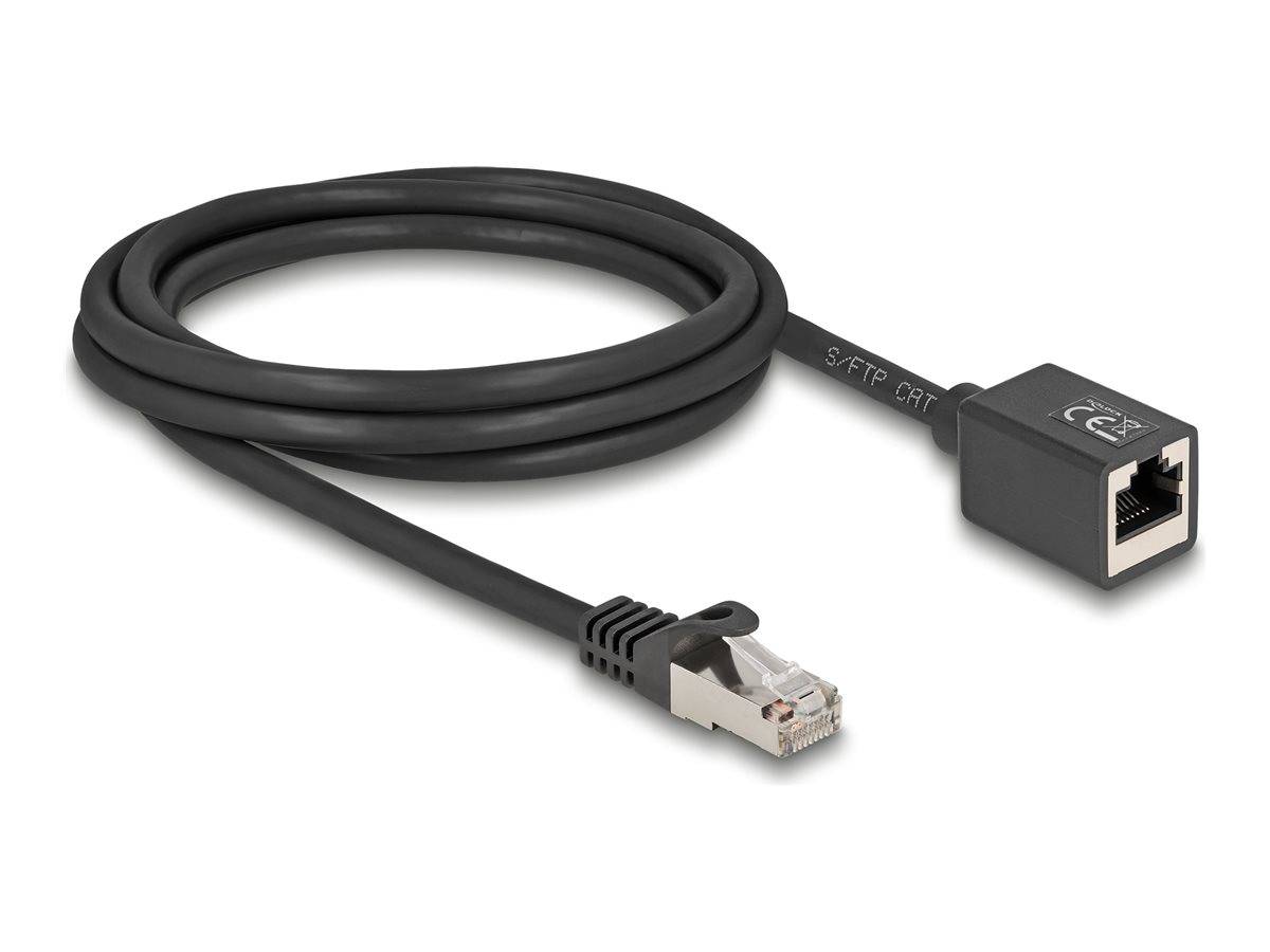 DELOCK Netzwerk Verlängerungsk.S/FTP RJ45 Stecker zu RJ45 2m